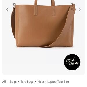 Calpak Haven Laptop Tote Bag, Toffee, great condition!